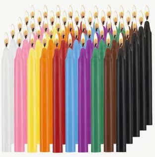 แท่งแว็กซ์สีขนาด 4 นิ้ว จำนวน 100 ชิ้น